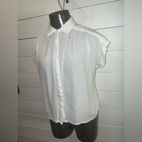 COMPAÑIA FANTASTICA white blouse size S - Picture 4 of 13